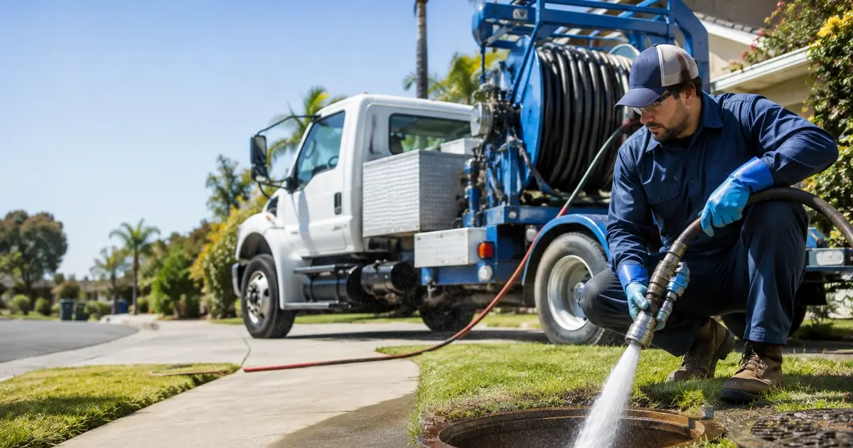 Hydro jet sewer cleaning Bellflower