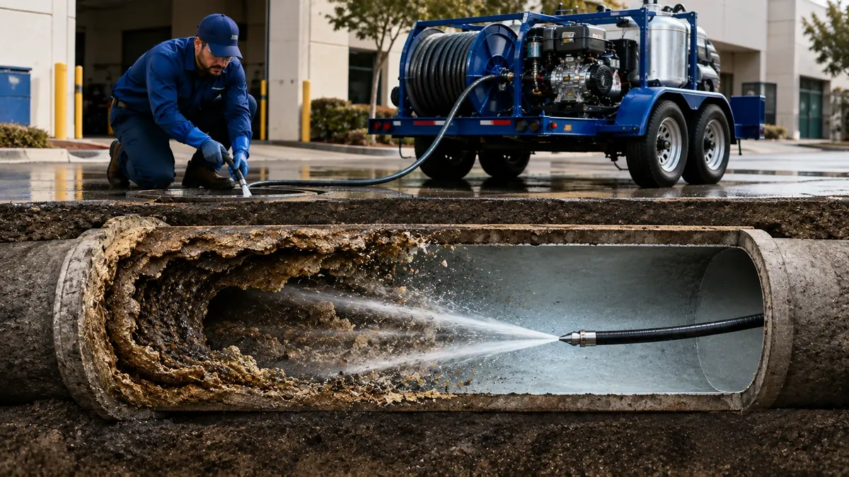 Sewer Pipe Descaling in Bellflower